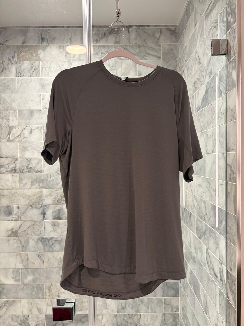 Lululemon Metal Vent Tech Short Sleeve Shirt Charcoal Men's L